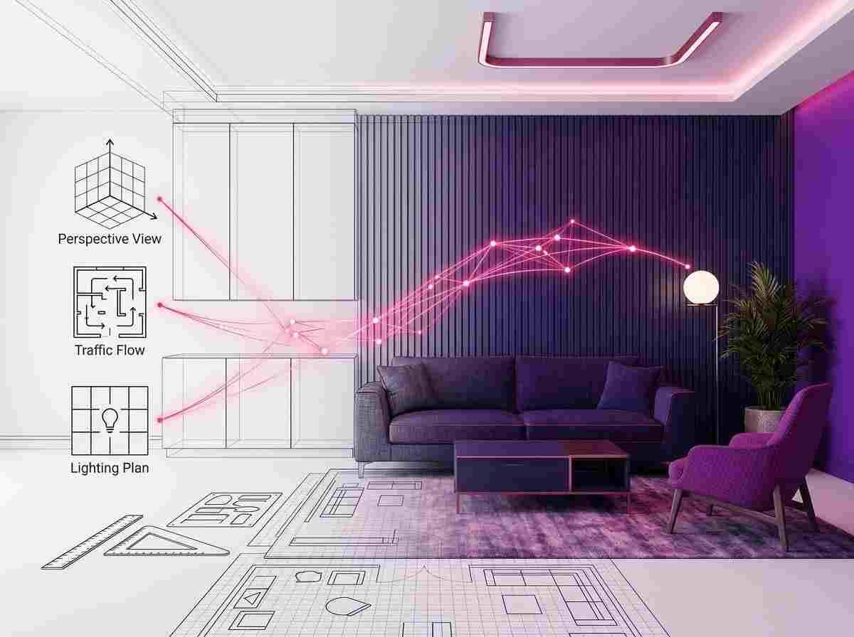 Ai generated sample image of Course 7 Interior Design & Space Planning- owned by Skillmodex Academy