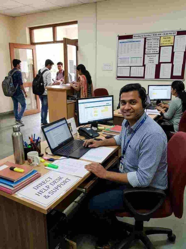 Ai generated image of fast student helpdesk support for online and offline - Skillmodex Academy